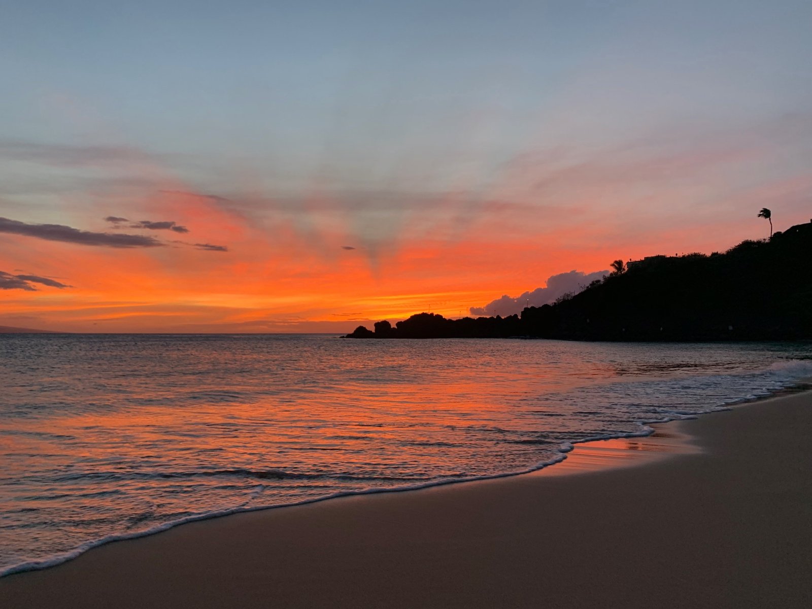 Golden hour sunset