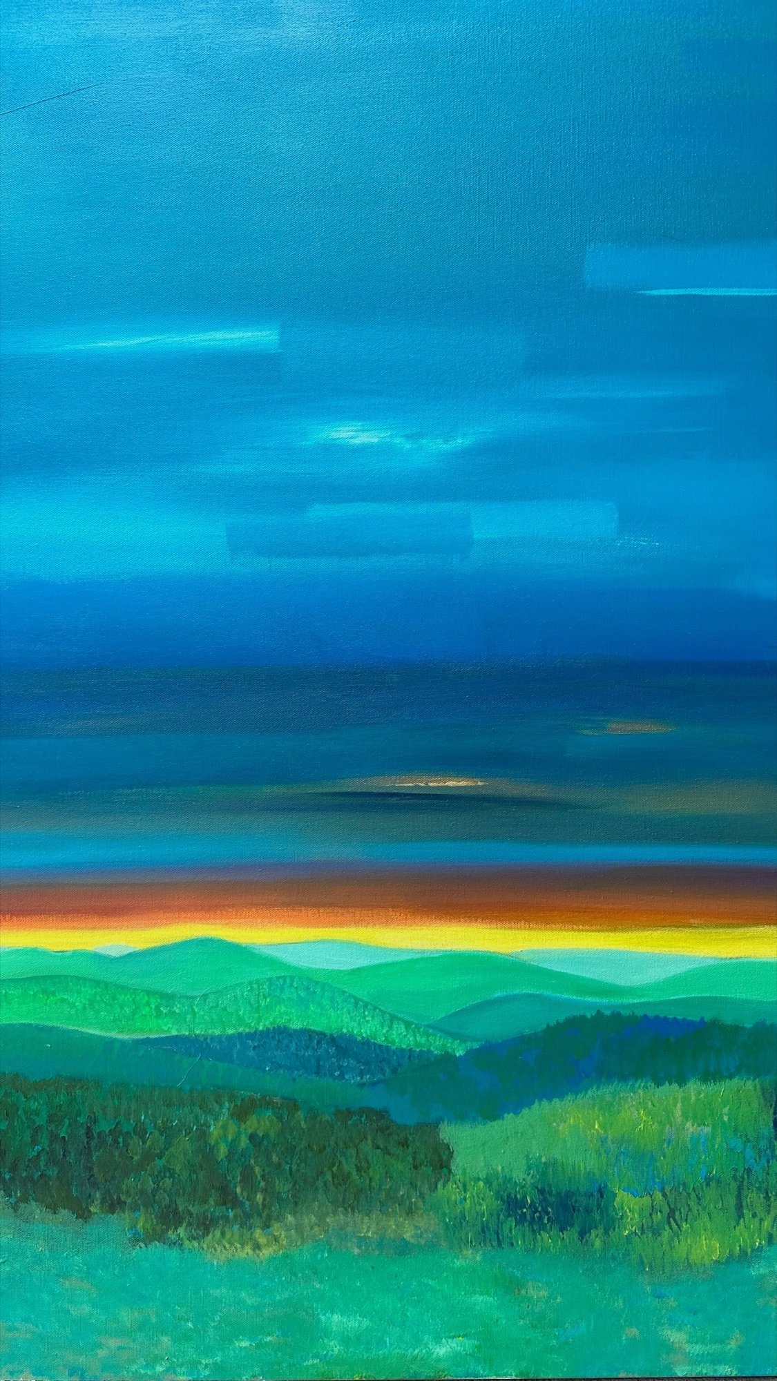 Alpine abstract painting by Prerna Kapoor